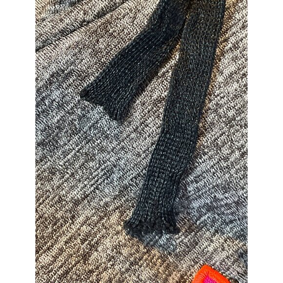 Under Armour Girls Hoodie M Medium Loose Fit Pink Logo Heathered Gray - Picture 8 of 8